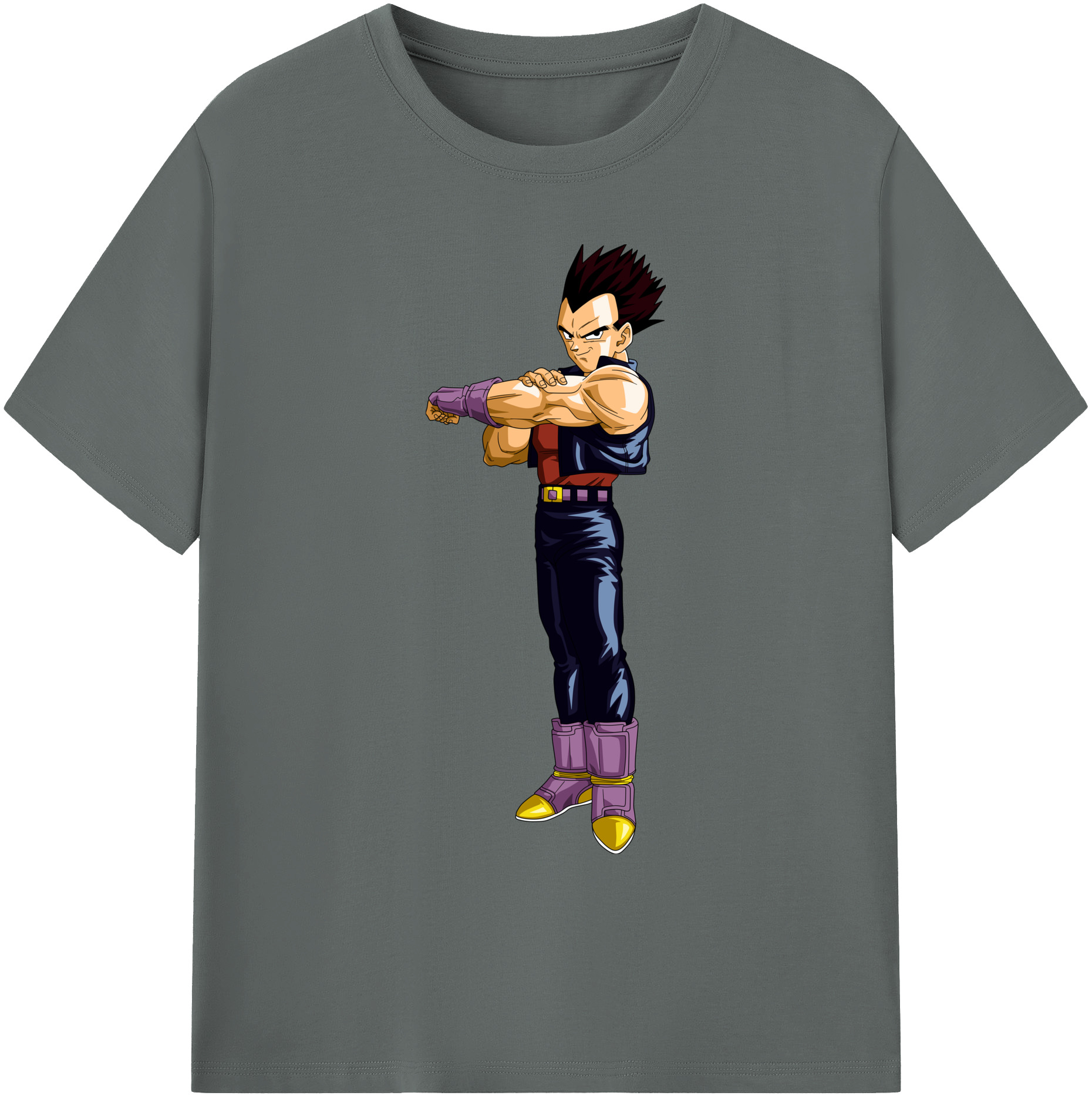 （画像用） ドラゴンボール ベジータ四世（Bejīta Yonsei）DRAGON BALL Vegeta IV 綿100％ メンズ半袖Tシャツ｜肌触りやわらか＆通気性